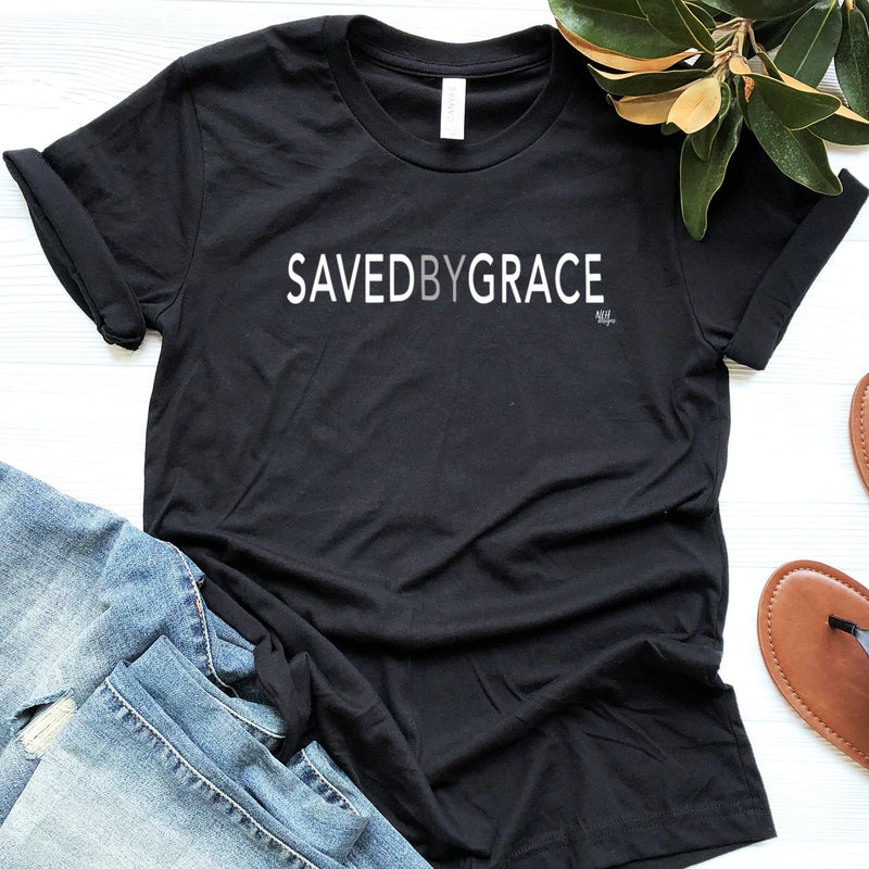 Last Chance - Saved By Grace Short Sleeve T-Shirt