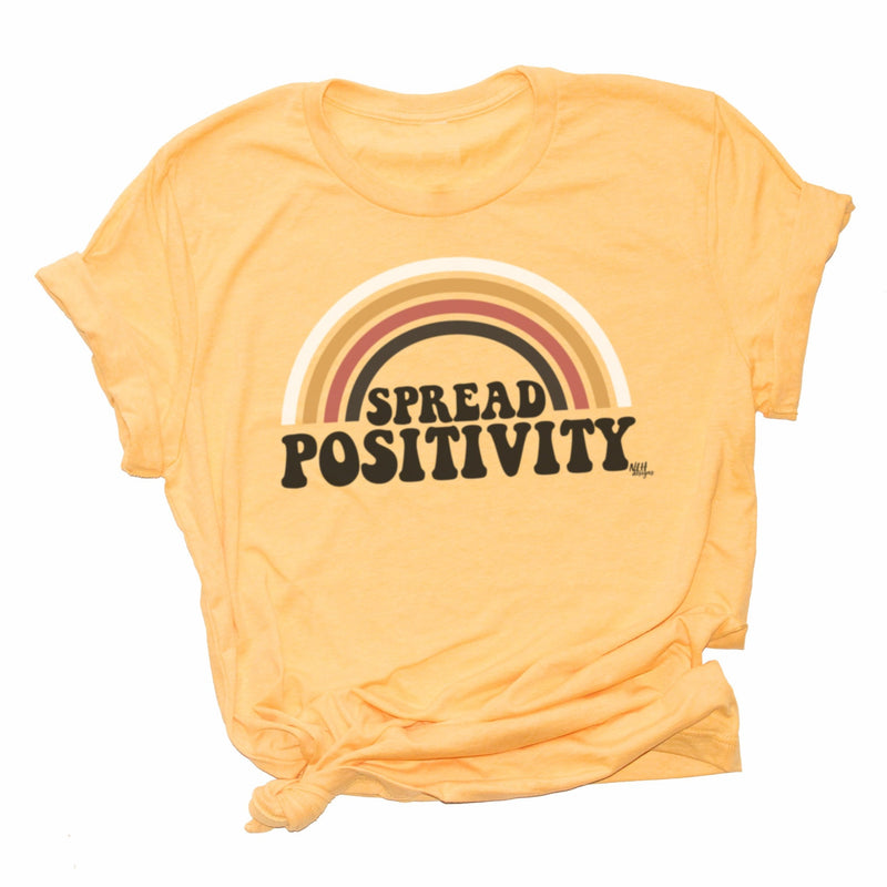 Last Chance - Spread Positivity Yellow Maize Short Sleeve T-Shirt